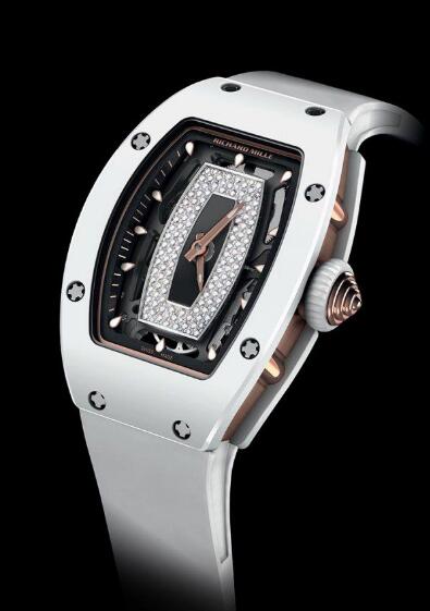 Review Richard Mille Replica Watch RM 07-01 Automatic Winding White Ceramic Red Gold - Click Image to Close